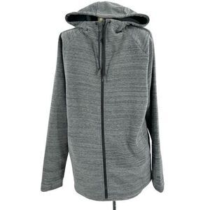 Russell Fusion‎ Knit Hoodie Full Zip Heather Gray Mens Medium 38-40